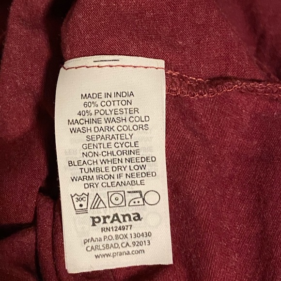 Prana Henley Long Sleeved Boho Tee Shirt sz XS - Picture 5 of 6